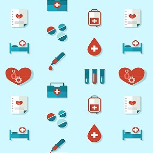 Tecido Oxfordine Estampa Digital 5m - Medicina 2