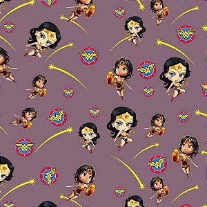 Tecido Oxfordine Estampa Digital 5m - Mulher Maravilha Nova