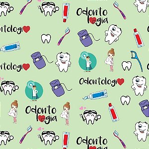 Tecido Oxfordine Estampa Digital 5m - Odontologia
