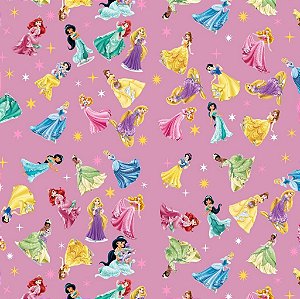 Tecido Oxfordine Estampa Digital 5m - Princesas Disney 2 Cor 2