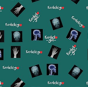 Tecido Oxfordine Estampa Digital 5m - Radiologia 1