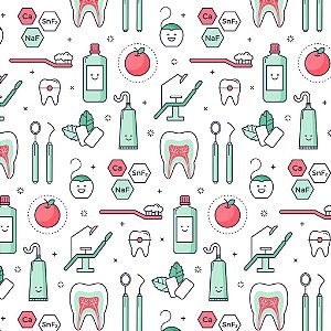 Tecido Oxfordine Estampa Digital 5m - Saúde Dental