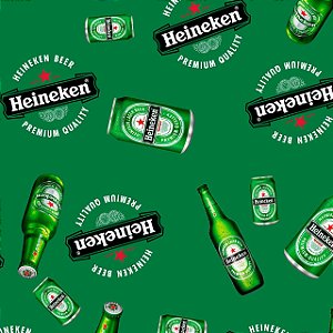 Tecido Microfibra Estampa Digital 50 cm - Heineken