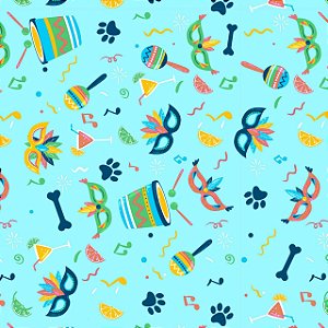 Tecido Microfibra Estampa Digital 0.50 cm - Carnaval 9