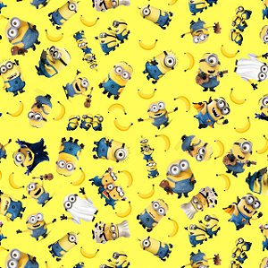 Tecido Microfibra Estampa Digital - Minions 2 60m