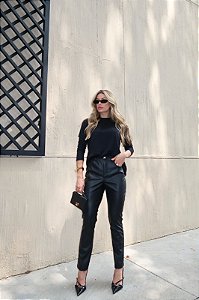 Calça Couro Diana Black