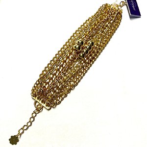 PULSEIRA DOURADA DE CORRENTES E ABS