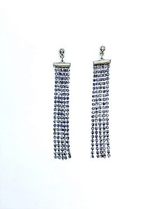 Brinco strass tanzinite