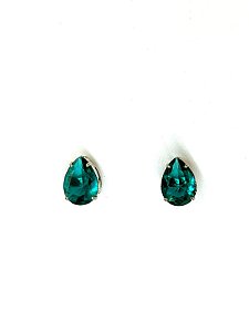 Brinco gota blue zircon