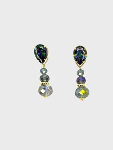 Brinco dourado, cristal furtacor