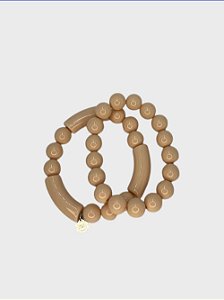 PULSEIRA 2V. DE RESINA PÊSSEGO