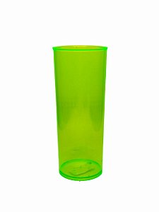 Copo Long Drink 300ml Verde Neon Transparente