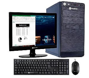 PC Completo Intel® Core™ i5-2400 3.1GHz 4GB SSD 256GB + Monitor 19" LED HDMI + Teclado Slim 850 ABNT2 + Mouse USB 9318
