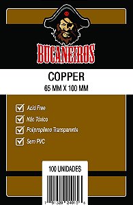 SLEEVES BUCANEIROS COPPER 65X100 - 100 UNIDADES 