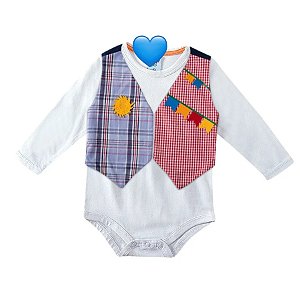Body Festa Junina Infantil Estampado