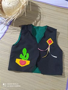 Colete Junino Infantil/adulto Forrado Decorado