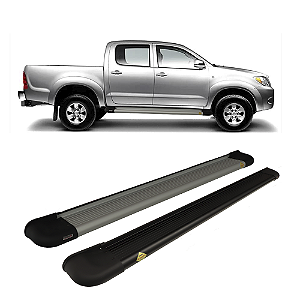 Estribo Plataforma Aluminio Hilux CD 2005 2015