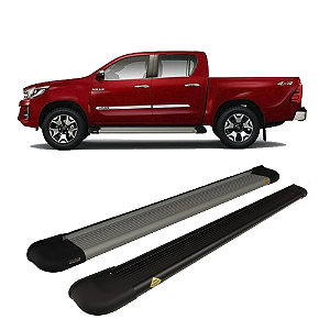 Estribo Plataforma Aluminio Hilux CD 2016 2023