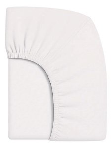 01 Lençol Para Mini Berço Com Elástico Percal 400 Fios Branco