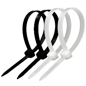 Kit 1000 Abraçadeira de Nylon 2,5x150 mm Alta Resistência  Proteção UV Uso Profissional