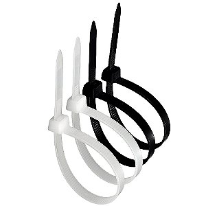 Kit 1000 Abraçadeira de Nylon 3,6x200 mm Alta Resistência - Proteção UV - Uso Profissional
