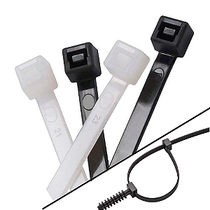 Kit 500 Abraçadeira de Nylon 6.6 Enforca Gato 7,6 x 350 mm