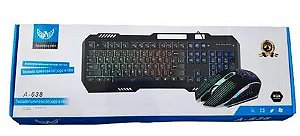 Kit Mouse com Teclado Gamer Altomex A-638 com luzes RGB