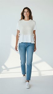Camiseta branca Zara M