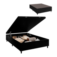 BASE CAMA BOX COM BAÚ SUEDE CASAL