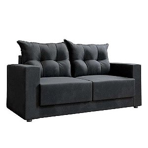 Sofá 2 Lugares sleep  Suede Grafite 140 cm