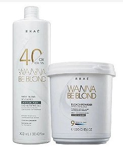 Kit Braé Pó Descolorante 500gr + OX Wanna Be Blond 40 Volumes