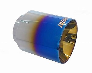 Ponteira de escapamento em inox Luzian P018 Burned saída de 4"