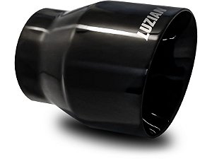 Ponteira de escapamento em inox Luzian P023 Titanium Black saída de 4"