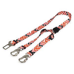 Cinto de Segurança Duplo para Cachorros Fine Black Mood Pet