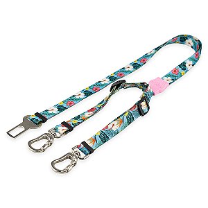Cinto de Segurança Duplo para Cachorros Sunny Rose Mood Pet