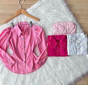 Camisa Com Mangas Bufantes Infantil