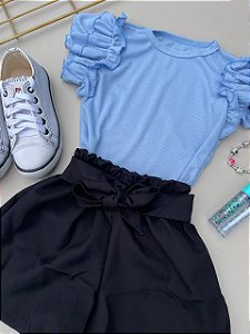 Blusa com Manga de Babado