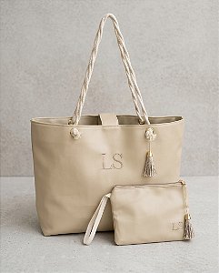 Bolsa e Nécessaire de Praia Personalizada em Sintético/MALU