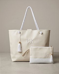 Bolsa e Nécessaire de Praia Personalizada em Sintético/VITORIA