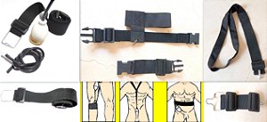 kit cinto pra Extensor Silver Pró c/ 3 modelos