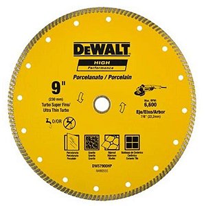 DISCO CORTE PORCELANATO DIAM. 9 (230mm)P/ESMER DW57900HP DEWALT