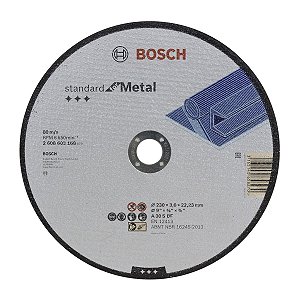 DISCO DE DESBASTE METAL  GR 24 180 mmx6,4 mm / 6mm BOSCH