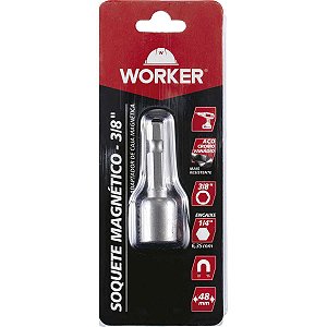 SOQUETE MAGNETICO 1/4"X3/8" 48MM - WORKER