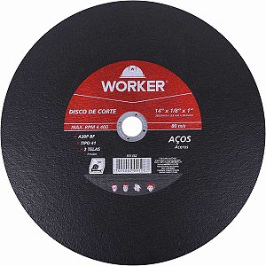 DISCO CORTE ACO 14"1/8"X1" - WORKER