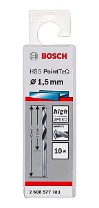 BROCA AÇO RAPIDO 1.5 mm 18/40 BOSCH