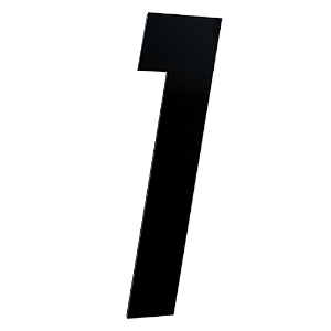 NUMERO 130MM PRETO -1 - METALMIDIA