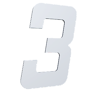 NUMERO 130MM BRANCO - 3 - METALMIDIA