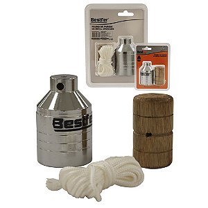 PRUMO DE PAREDE DE ACO CARBONO CROMADO 500G - BESTFER