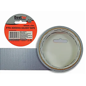 FITA ADESIVA SILVER TAPE 45MMX5M - BESTFER