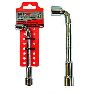 CHAVE BIELA VAZADA TIPO L 12MM - BESTFER